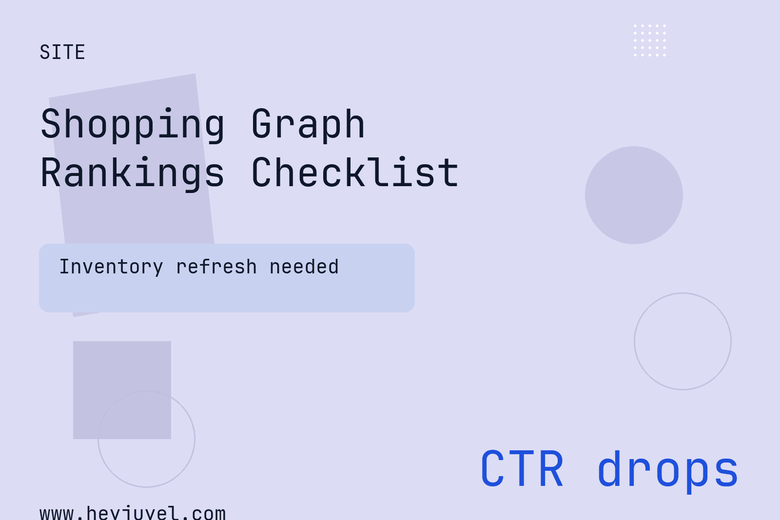 Operational Checklist for Google Shopping Graph Rankings