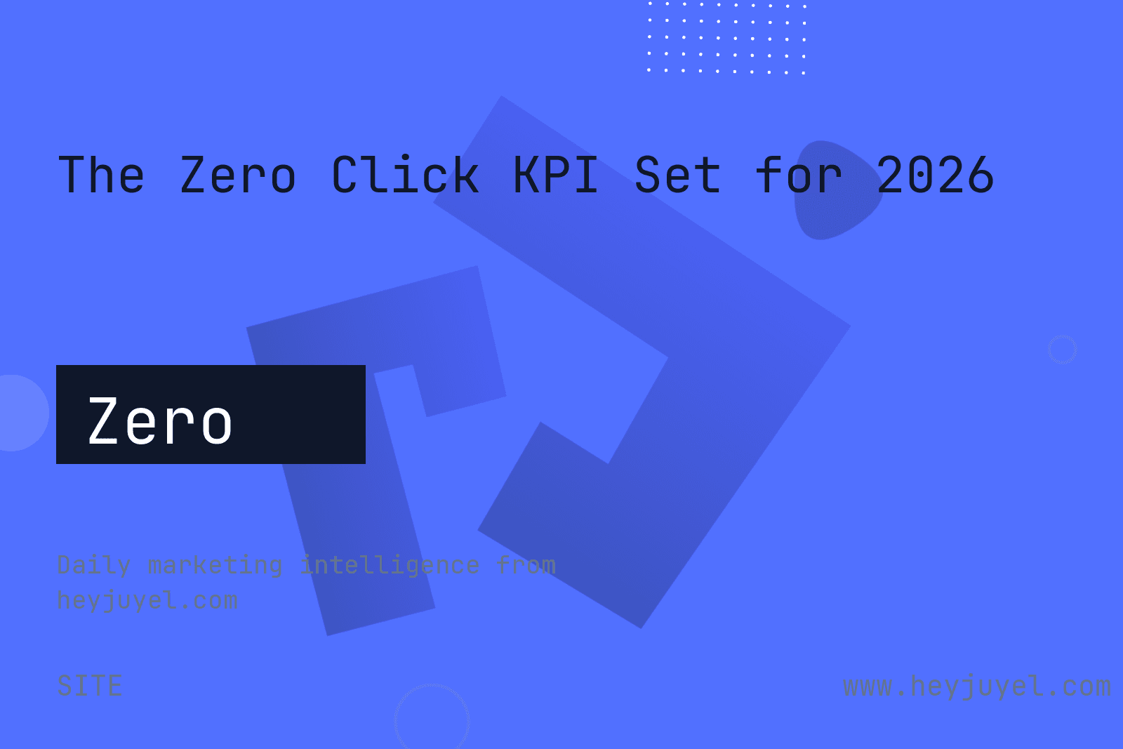 The Zero Click KPI Set for 2026